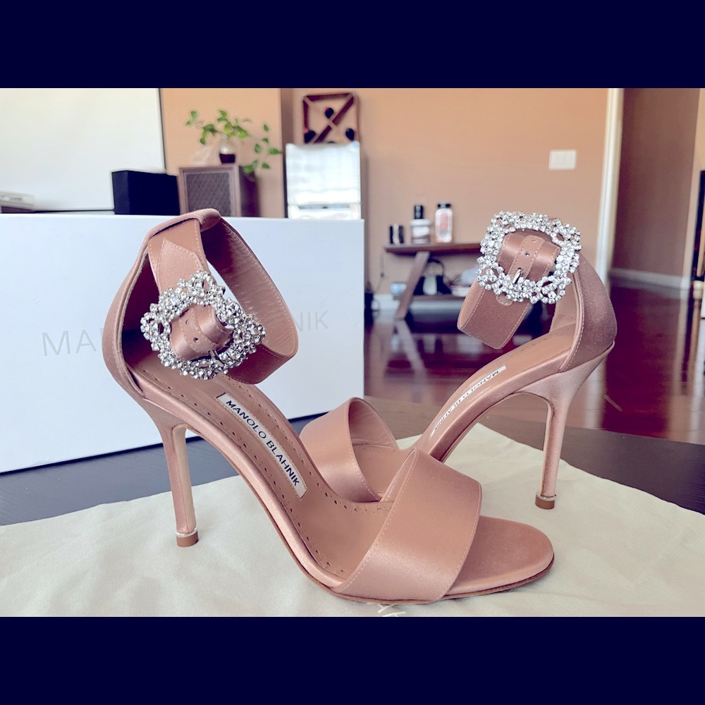 Manolo Blahnik Sanghal Buckle Sandals